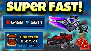 How To Get Weapons SUPER FAST  Pixel Gun 3D [upl. by Leatrice]