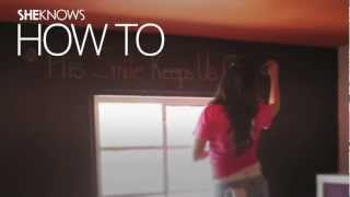 How To Decorate With Chalkboard Paint [upl. by Irrehc]