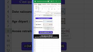 Calculer ta retraite dans Excel [upl. by Kieger]