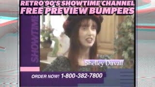 Retro 90s Showtime Channel Free Preview Bumpers [upl. by Lenoyl]