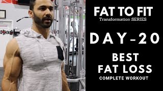 Full Body FAT LOSS Workout Day20 Hindi  Punjabi [upl. by Arleyne]