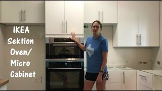 How To Install the IKEA Sektion High Cabinet with Oven and Micro Combo [upl. by Ihana568]