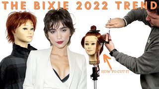 THE BIXIE  How to cut a bixie haircut trend for 2022 [upl. by Hael]