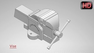 Vise Autodesk Inventor Tutorial [upl. by Adalard730]