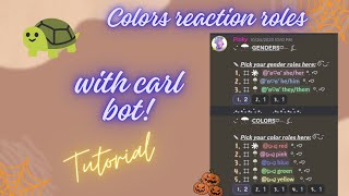 ༊·˚ How to set up reaction roles  Carl bot  Aesthetic  Pinky  Slash commands [upl. by Honna424]