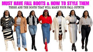 MUST HAVE FALL BOOTS AND HOW TO STYLE THEM [upl. by Ayahsal941]