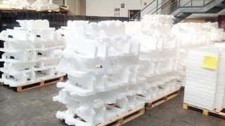 Polyethylene foam recycling [upl. by Monahan]