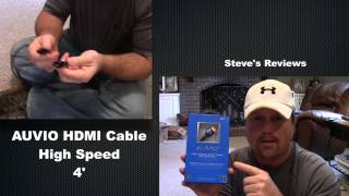 Auvio High Speed HDMI Cable  Steves Reviews [upl. by Jarad]