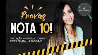 Como tirar NOTA 10 nas provas da Estácio EAD de Investigação Forense e Perícia Criminal [upl. by Harbird]