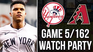 YANKEES  DIAMONDBACKS WATCH PARTY  4124 [upl. by Nnep]