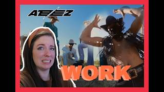 Struggling Atiny Reacts to ATEEZ에이티즈  WORK Official MV [upl. by Yanat]