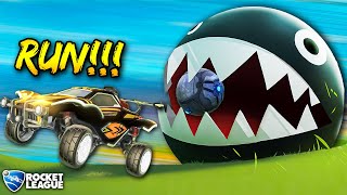 I unleashed CHAIN CHOMPS in Rocket League heres what happened [upl. by Aiciruam828]