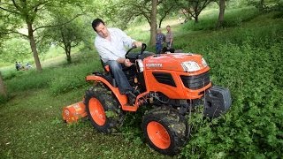 Kubota B1620 mit Ortolan T5 Mulchgerät [upl. by Sumedocin]