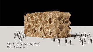 Voronoi Contour Structure Rhino Grasshopper Tutorial [upl. by Adriel961]