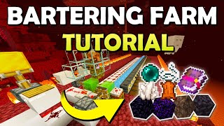 Best 121 Bartering Farm with Auto Sorting in Minecraft Bedrock MCPEXboxPS4Nintendo SwitchPC [upl. by Yenffad]