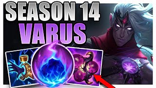 SEASON 14 AP VARUS SUPPORT GAMEPLAY GUIDE [upl. by Longtin]