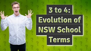 When did NSW schools change from 3 terms to 4 [upl. by Midan]