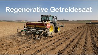 Regenerative Landwirtschaft mit dem innovativen Anbausystem Dammkultur Hafersaat auf 60cmDämmen [upl. by Atsed]