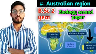 Australian regions  Zoogeographical region BSc 2 year Zoology second paper [upl. by Enoryt305]