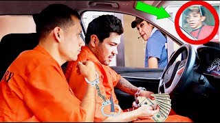 PRISONERS DRIVE THRU PRANK  Crazy Reactions [upl. by Auhsuoj]