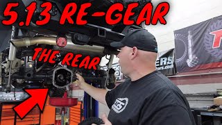 JEEP WRANGLER JL 513 REGEAR Installation of the Rear Differential [upl. by Znerol]