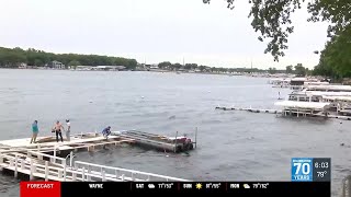 Okoboji community cleans up after high water levels and winds cause damage [upl. by Mahau194]