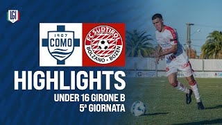 Highlights ComoSudtirol U16 5ª giornata stagione 202425 [upl. by Atiana]