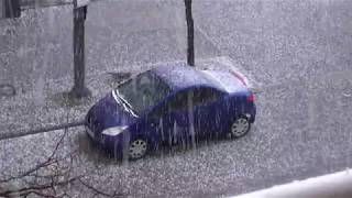 Unwetter  Graupelschauer in München am 25032019 [upl. by Giffie]