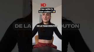 APO QUITTE LA TEAM CROÛTON  😨 Déçu  shorts drama inoxtag michou teamcrouton tiktok [upl. by Swerdna]