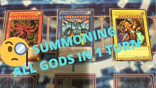 YugiohSummoning All three Egyptian God cards in one turn [upl. by Buck]