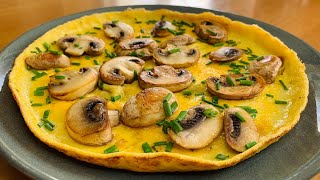 Omelette aux champignons de Paris 🍄 [upl. by Kira]