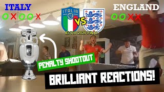 England vs Italy  CRAZY England Fans Reaction  Penalty Shootout  EURO 2020 FINAL [upl. by Aihsitan]