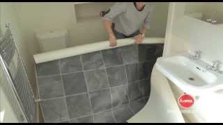 DIY How to lay vinyl or lino flooring [upl. by Canute]