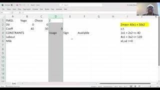 MS L2 Formulating amp Solving LP in Excel amp Sensitivity Analysis Management Science [upl. by Edak]