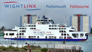 Wightlink  MV St Clare  Portsmouth to Fishbourne [upl. by Edra]