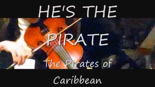 violin  Hes a Pirate  the Pirates of Caribbean Instrumental Karaoke [upl. by Amluz]