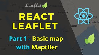 How to integrate open street maps in react using leaflet and maptiler  React Leaflet  Part 1 [upl. by Anitel]