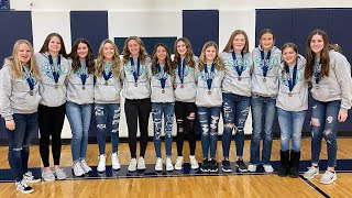 Teutopolis JH 7th amp 8th Grade Girls celebrate 3rd Place amp State Title with parade through town 🏀 [upl. by Eelyab]