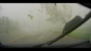 Close Range View of Tornado Doing Damage  WMIWX Live Storm Chasing 05072024  Portage MI [upl. by Easton]