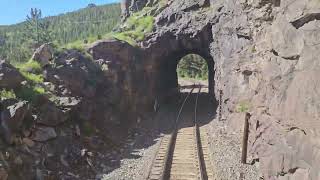 Amtrak California Zephyr Rear View of Moffat Tunnel Subdivision [upl. by Hnahym29]