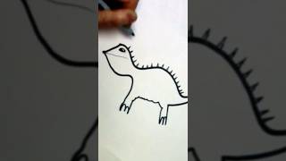 Freehand Sharpie Art quotSpiked Lizardquot Chad Ink Drawing [upl. by Amian988]