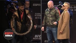 FULL TJ Dillashaw vs Henry Cejudo UFC Fight Night Brooklyn Press Conference  ESPN MMA [upl. by Jet]