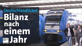 Deutschlandticket Bilanz nach einem Jahr  BR24 [upl. by Berkeley]