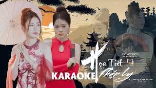 KARAOKE HỌA TIẾT PHÂN LY  LINH CHI x ĐIỆP ÂM NHẠC x KHANG BLUE TONE NỮ [upl. by Aninat165]