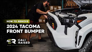 How To Remove The Front Bumper on a 2024 TOYOTA TACOMA  Cali Raised [upl. by Niddala]