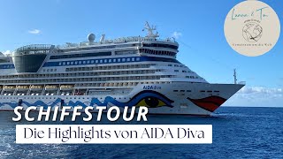 Schiffstour AIDA Diva 2023  Die Highlights des Schiffes [upl. by Purse]