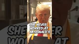 Trump Cooking Fries at McDonalds and KAMALA Never Did trump harris shorts [upl. by Ram713]