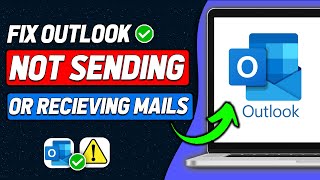 Fix Outlook Not Sending or Receiving Emails 2024 New Method [upl. by Atikim]