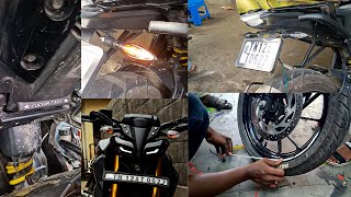 Modification of MT15 v2 🔥  Changing indicator  Stickering  tamil [upl. by Kenway]