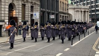 The Regimental Band and Corps of Drums of the Honourable Artillery Company  March Back to Barracks [upl. by Ananna]